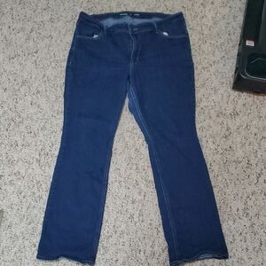 Old Navy Women's Boot Cut Jeans in Dark Blue